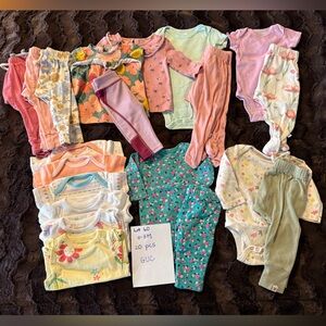 Assorted Baby Girl Clothing Bundle 0-3 Months